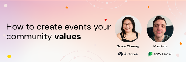 How to create events your community values